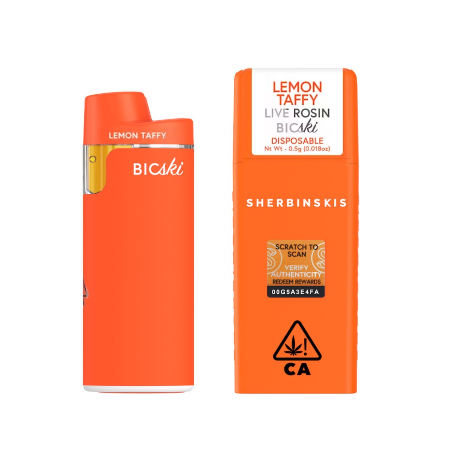 Sherbinskis Lemon Taffy Bicski Disposable Vape – 0.5g – HHC vape