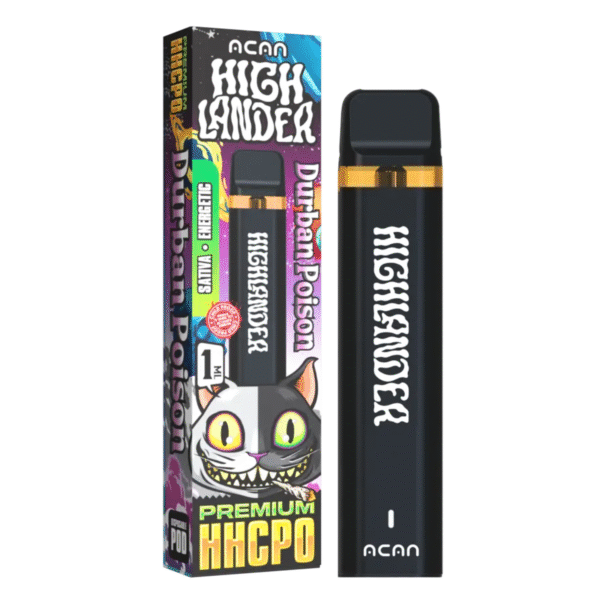 ACAN Highlander Premium HHCPO Durban Poison 1ml Disposable Vape – HHC vape