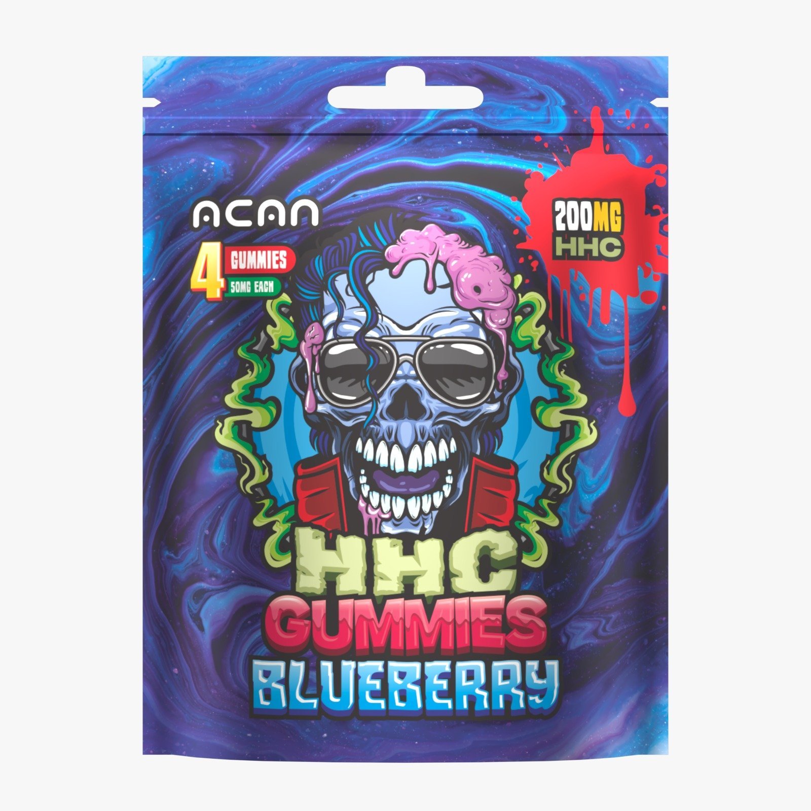 ACAN 50mg HHC Gummies – Blueberry