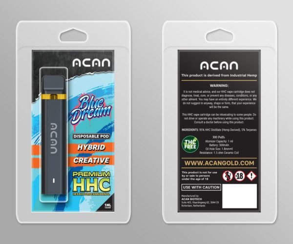 Acan Gold HHC Blue Dream 1 ml Disposable – HHC Vape