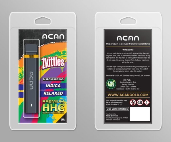 Acan Gold HHC Zkittles 1 ml Disposable – HHC Vape