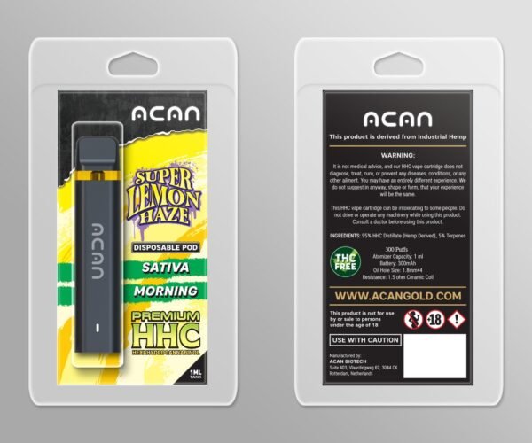 Acan Gold HHC Super Lemon Haze 1 ml Disposable – HHC Vape