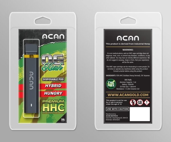Acan Gold HHC OG Kush 1 ml Disposable – HHC Vape