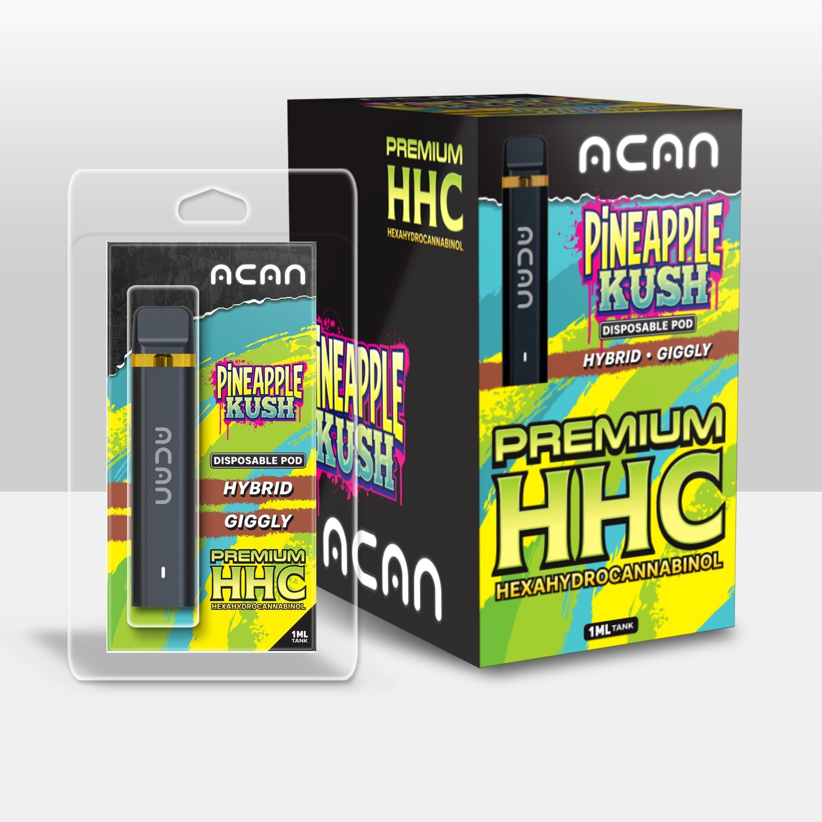 Acan Gold HHC Pineapple Kush 1 ml Disposable Vape – HHC vape