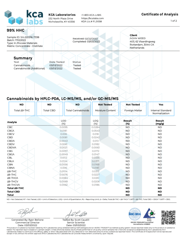 Acan Gold HHC Blue Dream 1 ml Disposable – HHC Vape