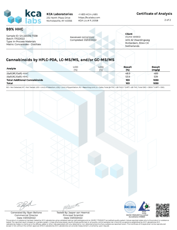 Acan Gold HHC Blue Dream 1 ml Disposable – HHC Vape