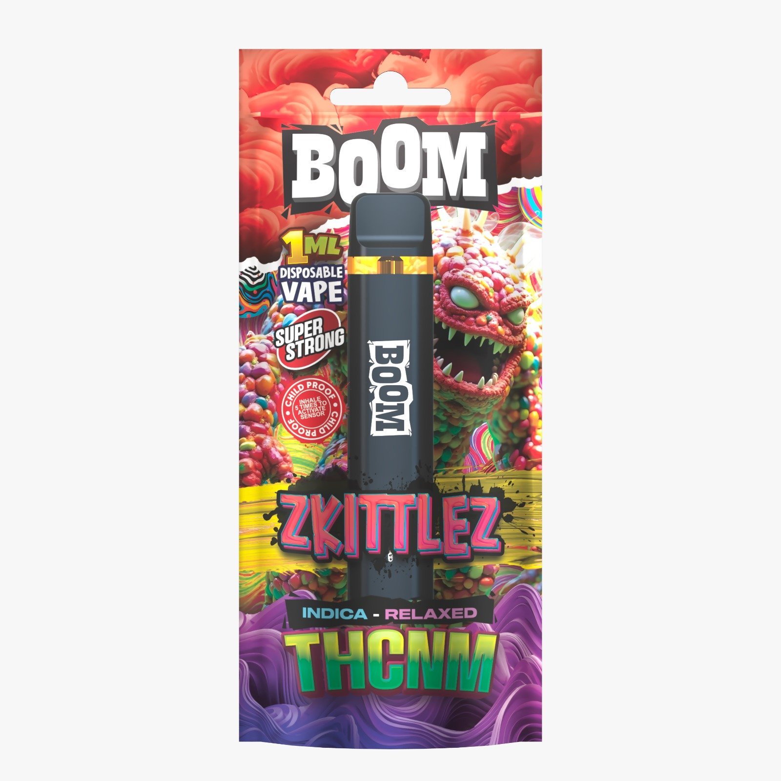 ACAN BOOM Zkittlez THCNM 1ml vape – HHC vape