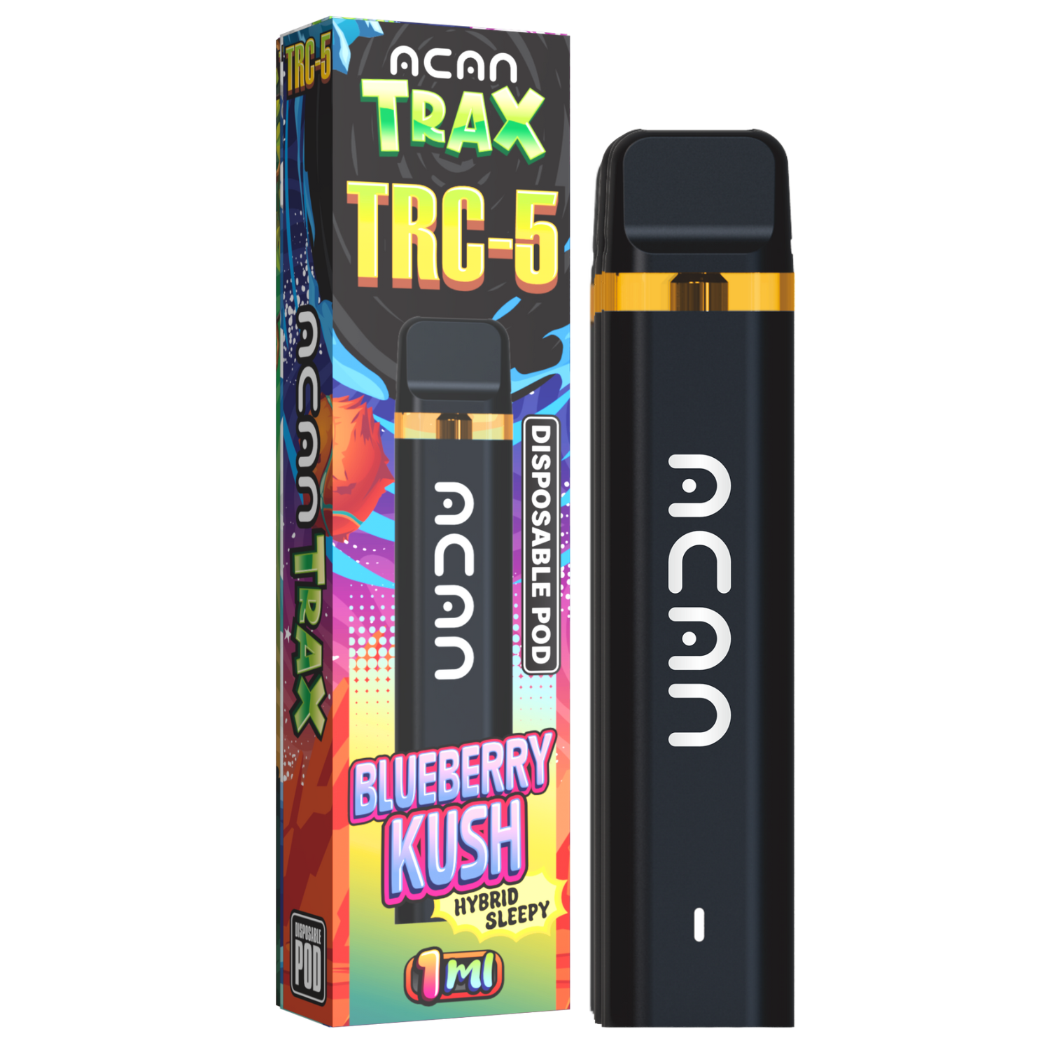 ACAN Trax TRC-5 Blueberry Kush 1ml Disposable Vape – HHC vape