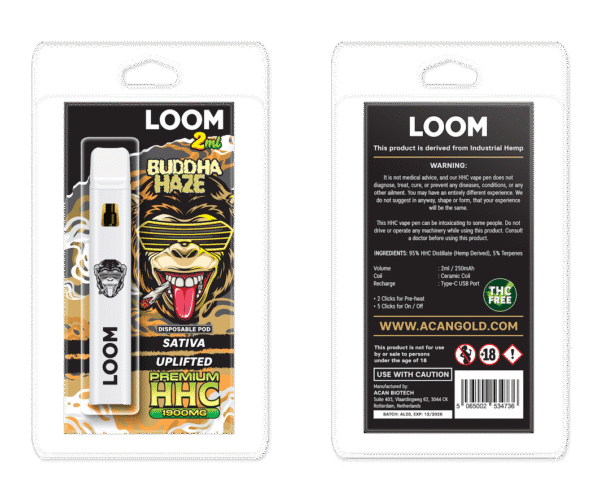 LOOM HHC Buddha Haze 1900mg 2 ml Vape – HHC vape