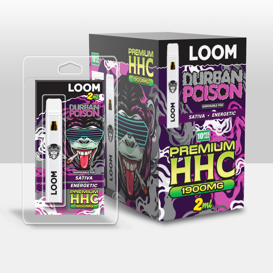 LOOM HHC Durban Poison 1900mg 2 ml Vape – HHC vape