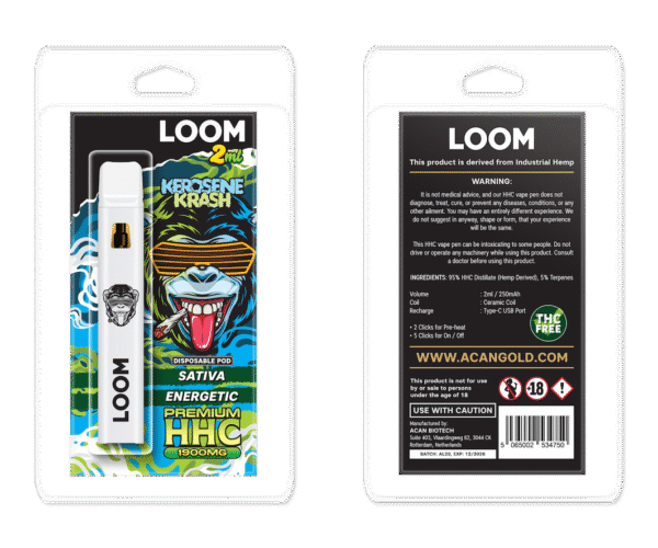 LOOM HHC Kerosene Krash 1900mg 2 ml Vape – HHC vape