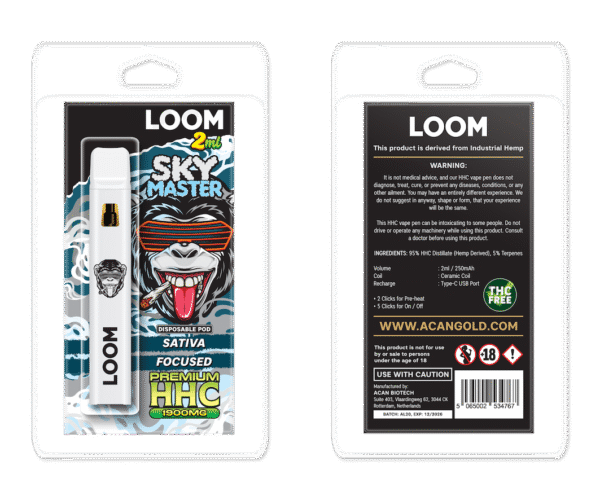 LOOM HHC Sky Master 1900mg 2 ml Vape – HHC vape