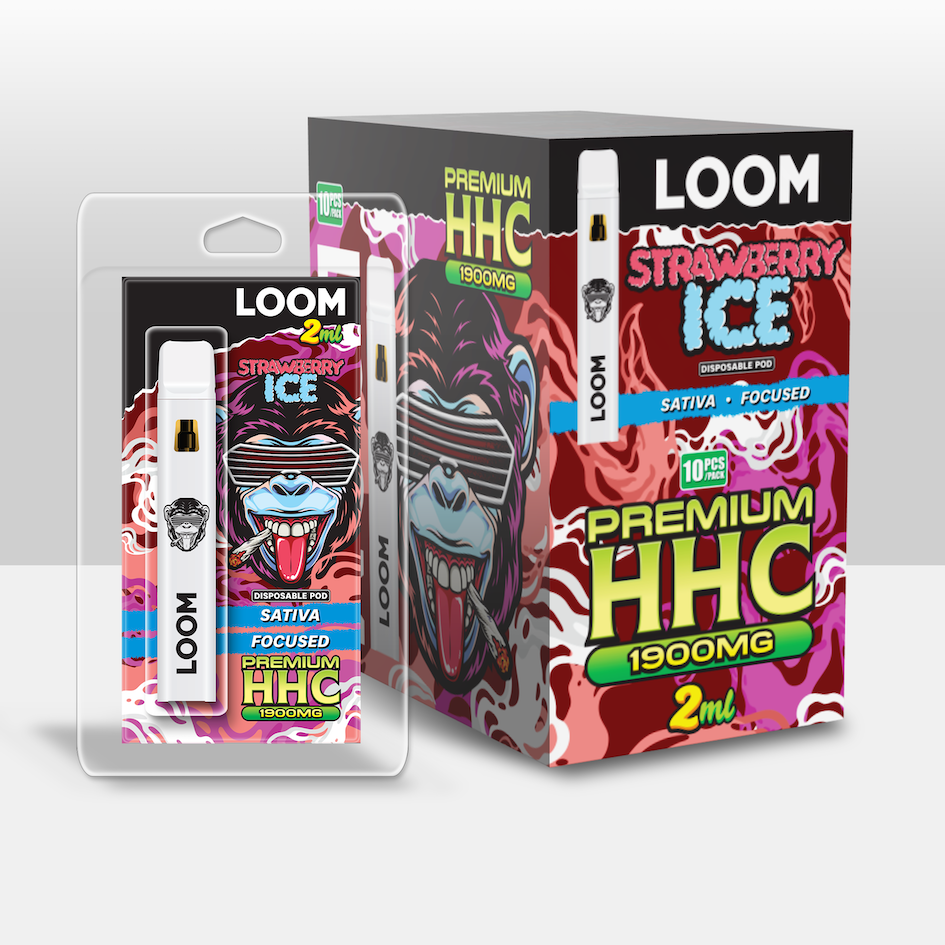 LOOM HHC Strawberry Ice 1900mg 2 ml Vape – HHC vape