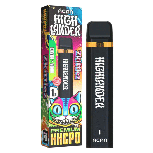 ACAN Highlander Premium HHCPO Zkittlez 1ml Disposable Vape – HHC vape