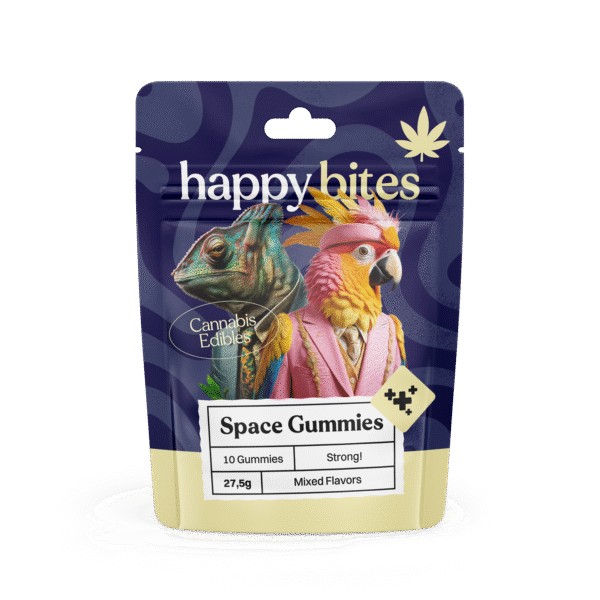 Happy Bites HHC Gummies – Mixed Flavours ‘Zoo’ (10 pcs x 25mg = 250mg) – Happy Bites HHC