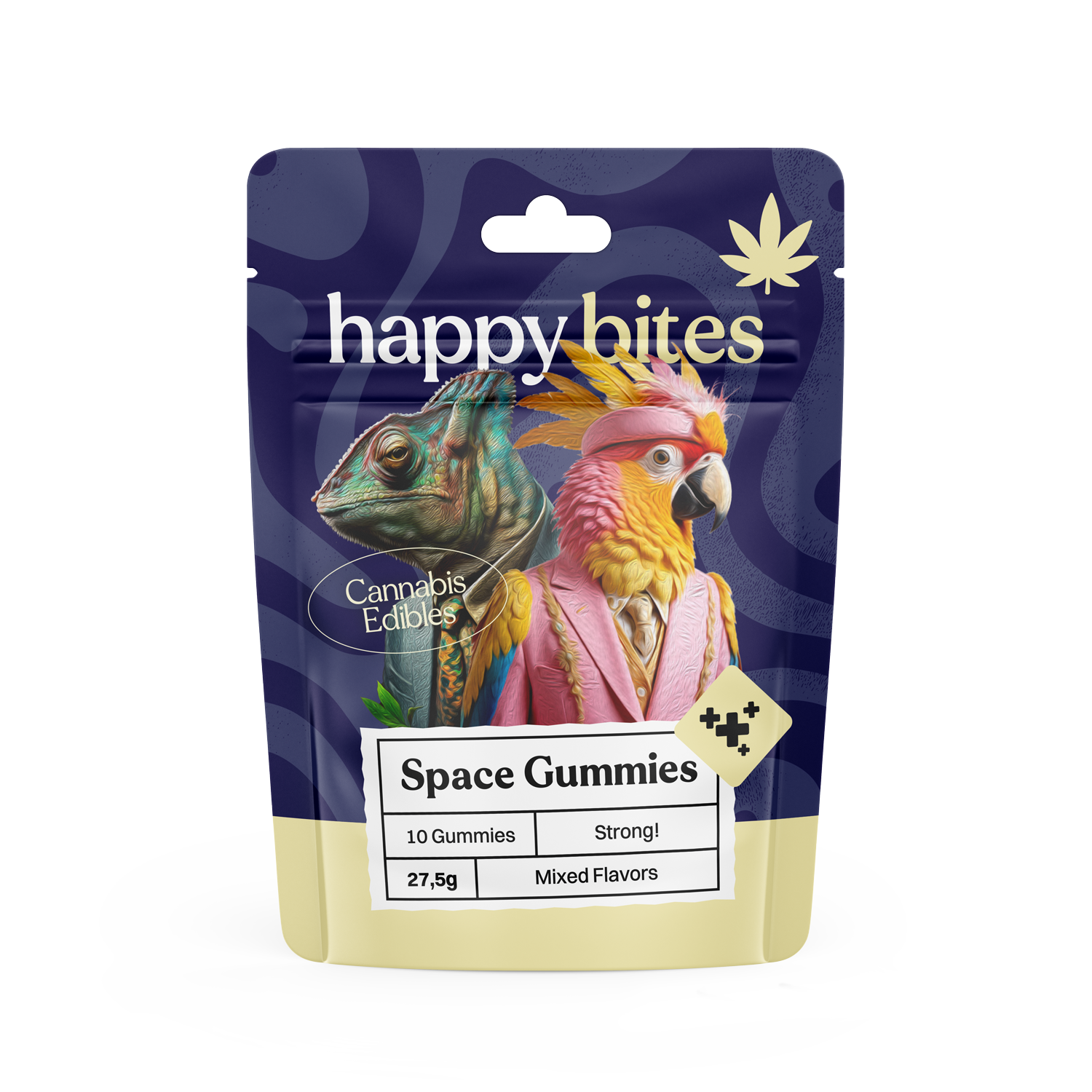 Happy Bites HHC Gummies – Mixed Flavours ‘Zoo’ (10 pcs x 25mg = 250mg) – Happy Bites HHC