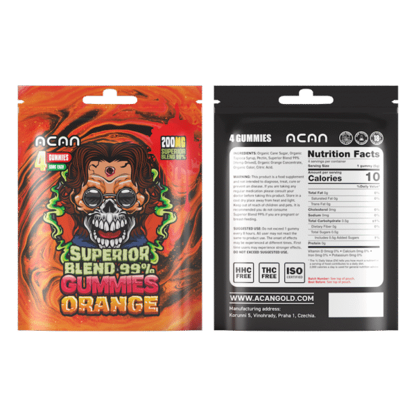 ACAN Gummies Orange 200mg