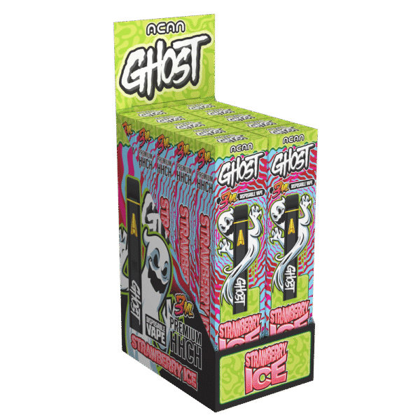 Acan Ghost Strawberry Ice (Sativa) – 3ml – HHC Vape